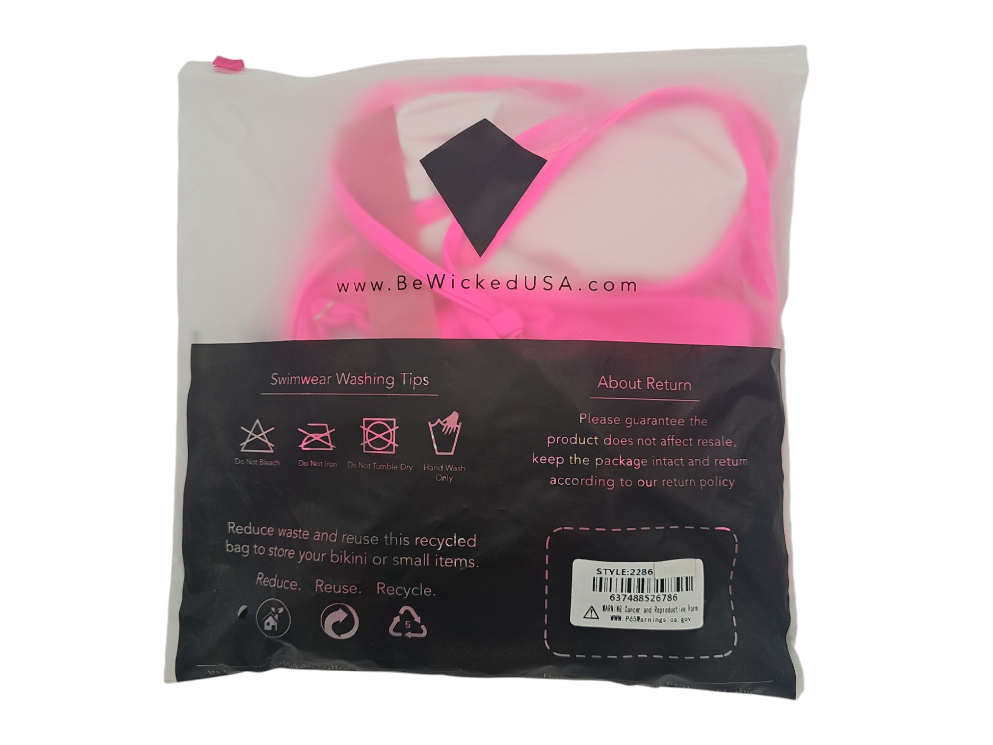 Odette Neonroze Zwempak L – Verstelbaar & Flatterend Design