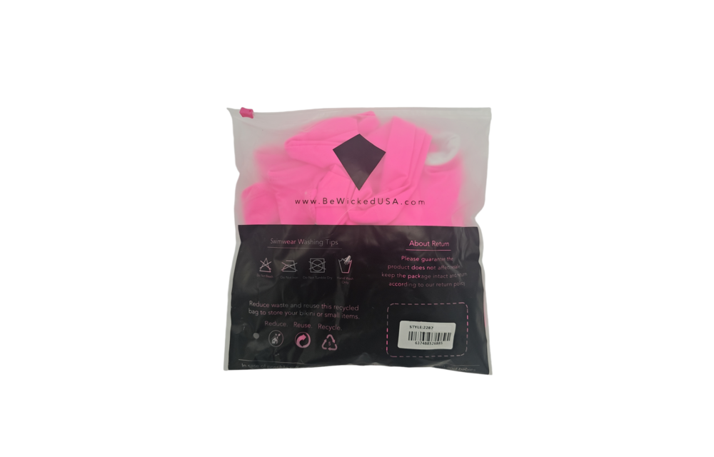 Shay Badeanzug Neonrosa XL | Eleganter One-Shoulder-Tankini