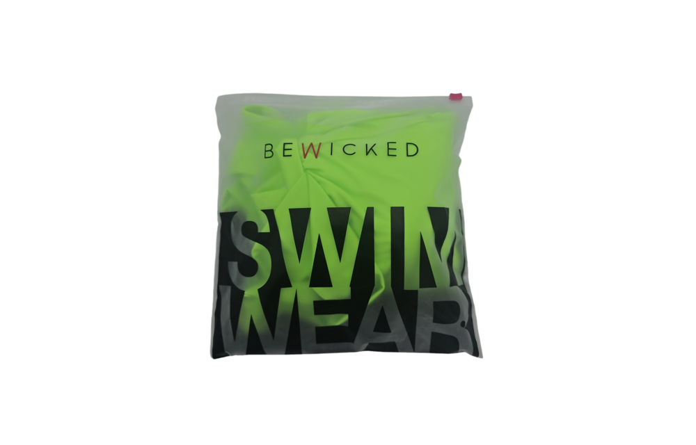 Shay Badeanzug XL Neongrün | Ein-Schulter-Tankini im Strandstil