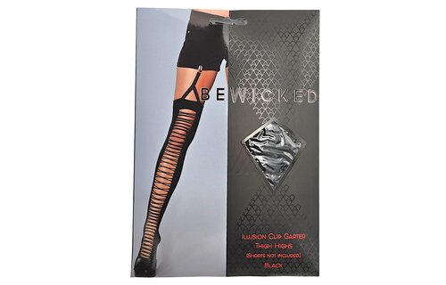 Illusion Clip Garter Thigh-High Stockings | Stylish Elegance