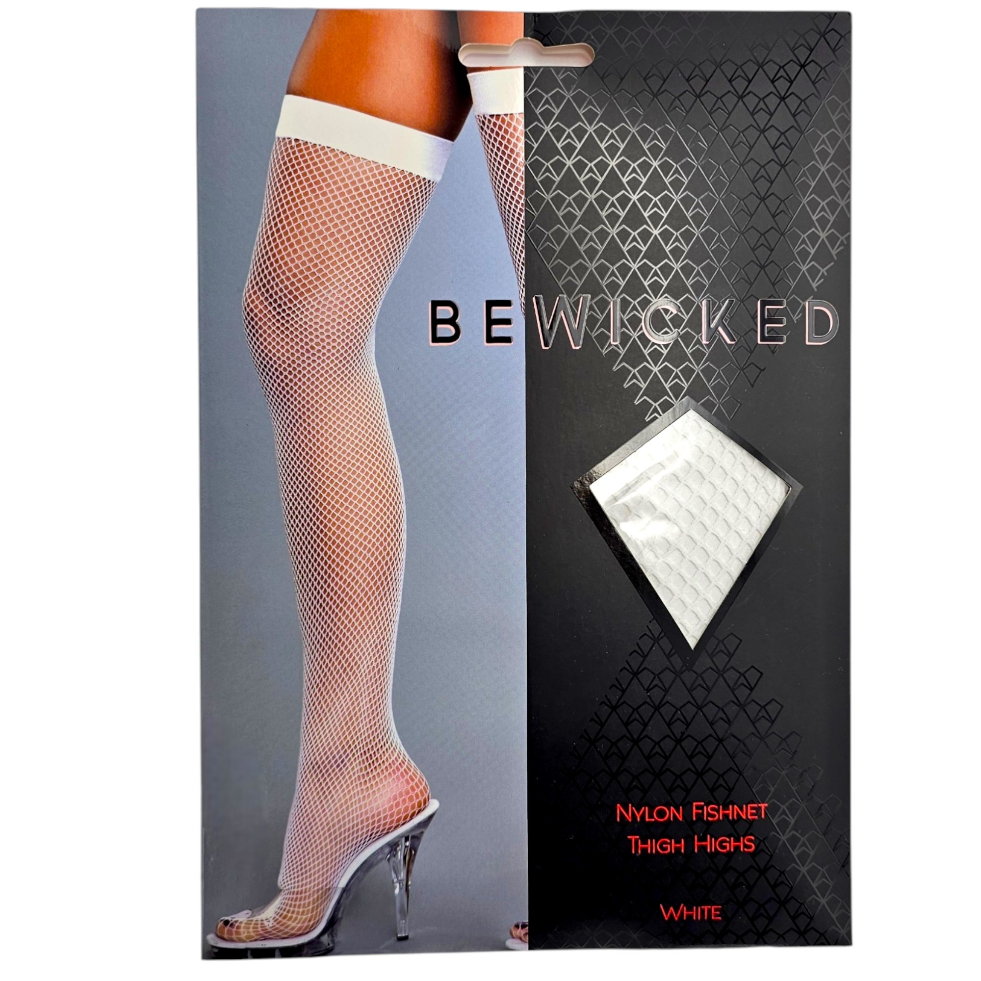 Nylon Fishnet Thigh-High Stockings – Sturdy Band & Colours