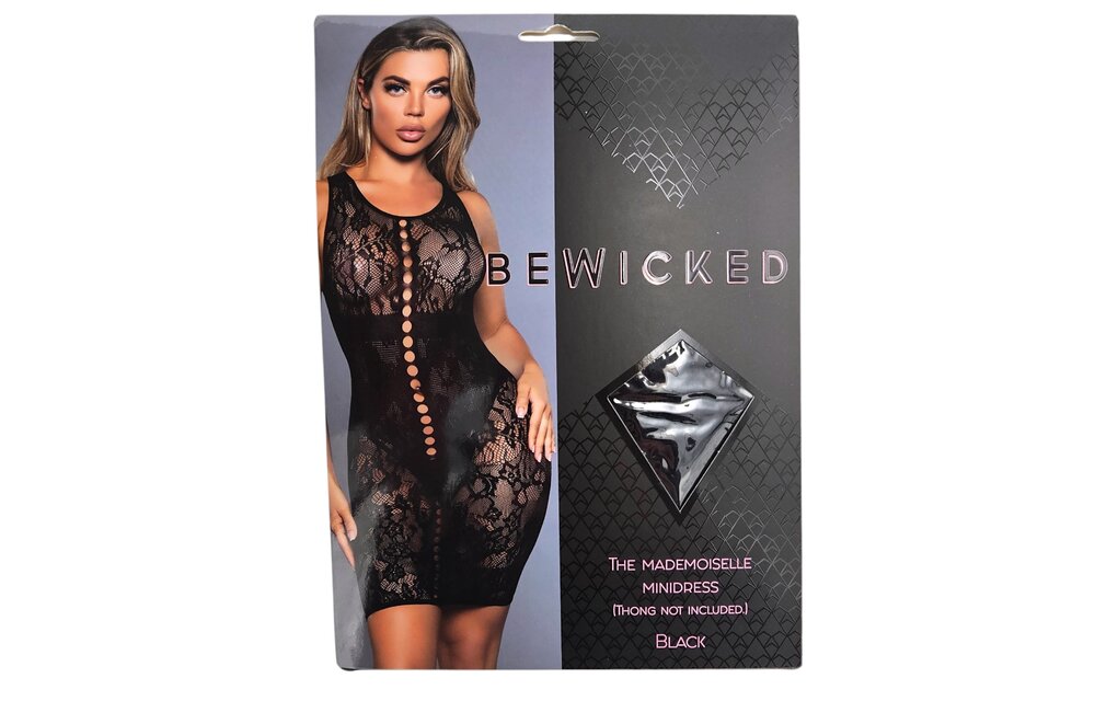 Mademoiselle Minikleid Schwarz | Verführerisches Spitzenkleid