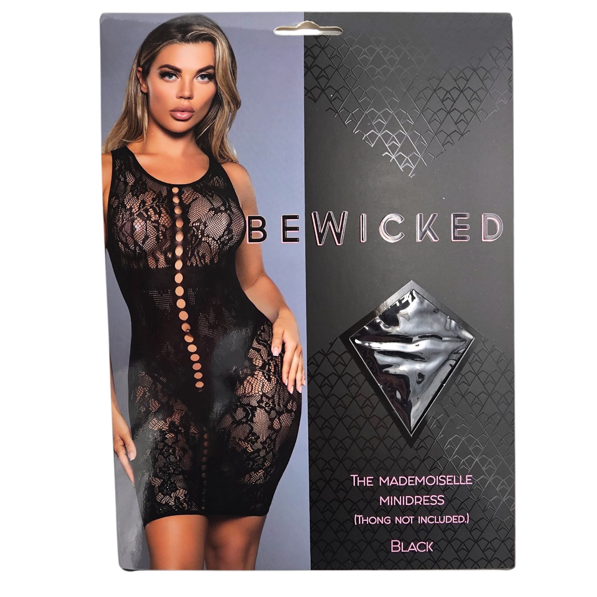 Mademoiselle Mini Dress Black | Seductive Lace Dress