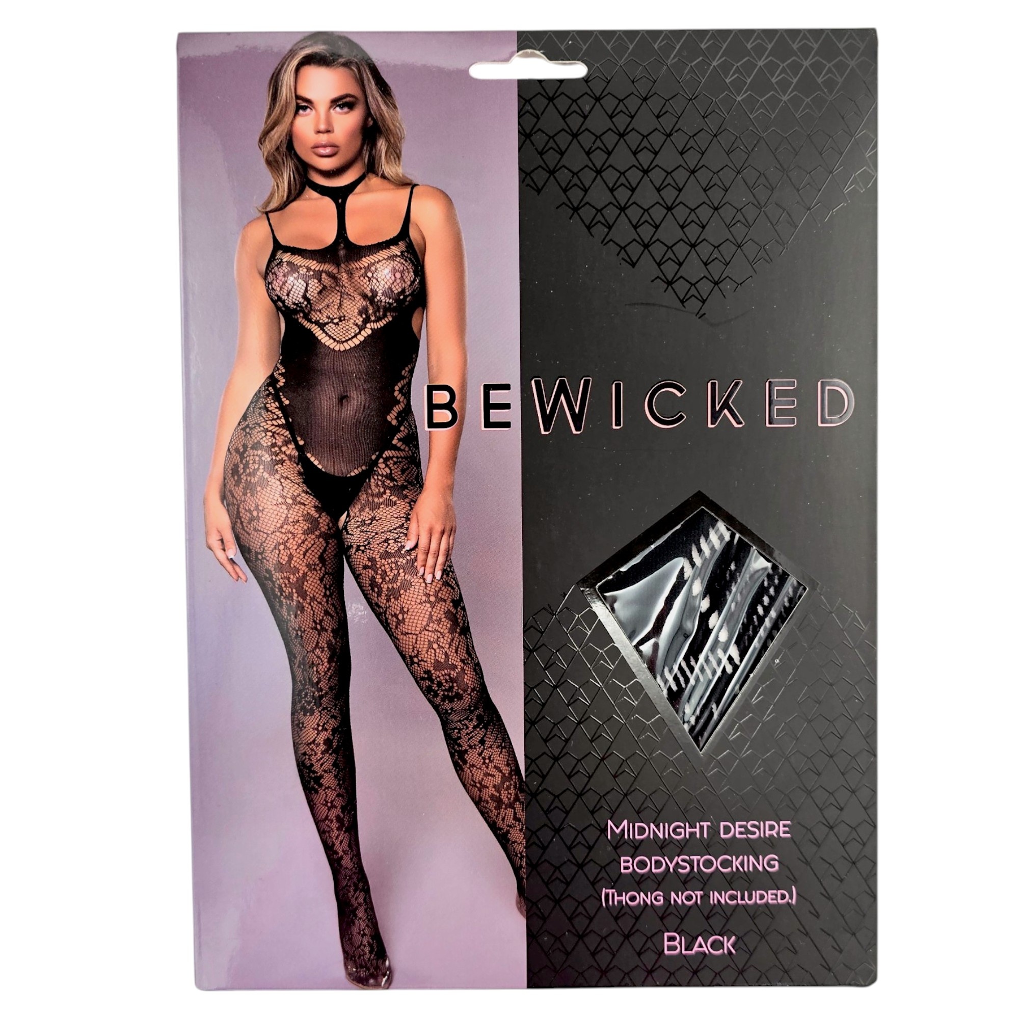 Midnight Desire Bodystocking Zwart - Verleidelijke Bloemenkant