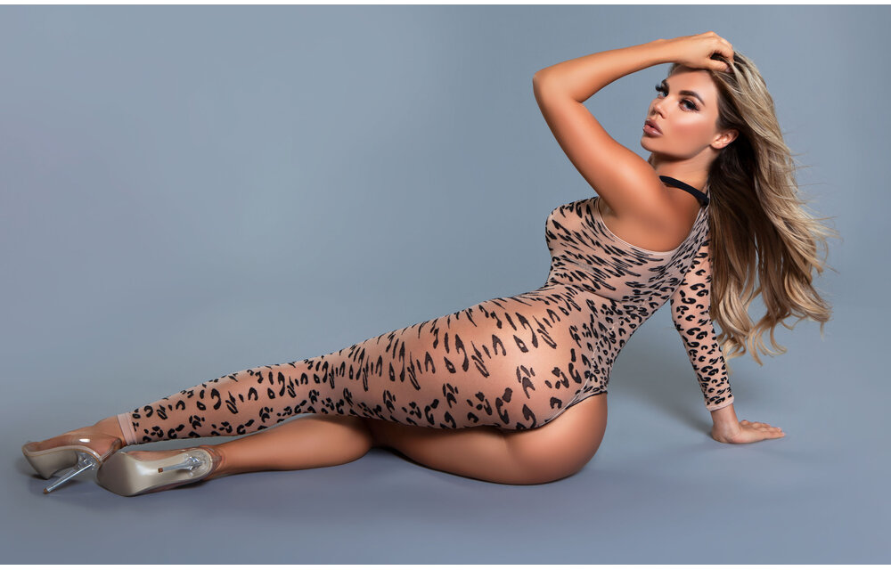 Fiercely Wild Bodystocking Leo – Sinnliches Tierprint-Design
