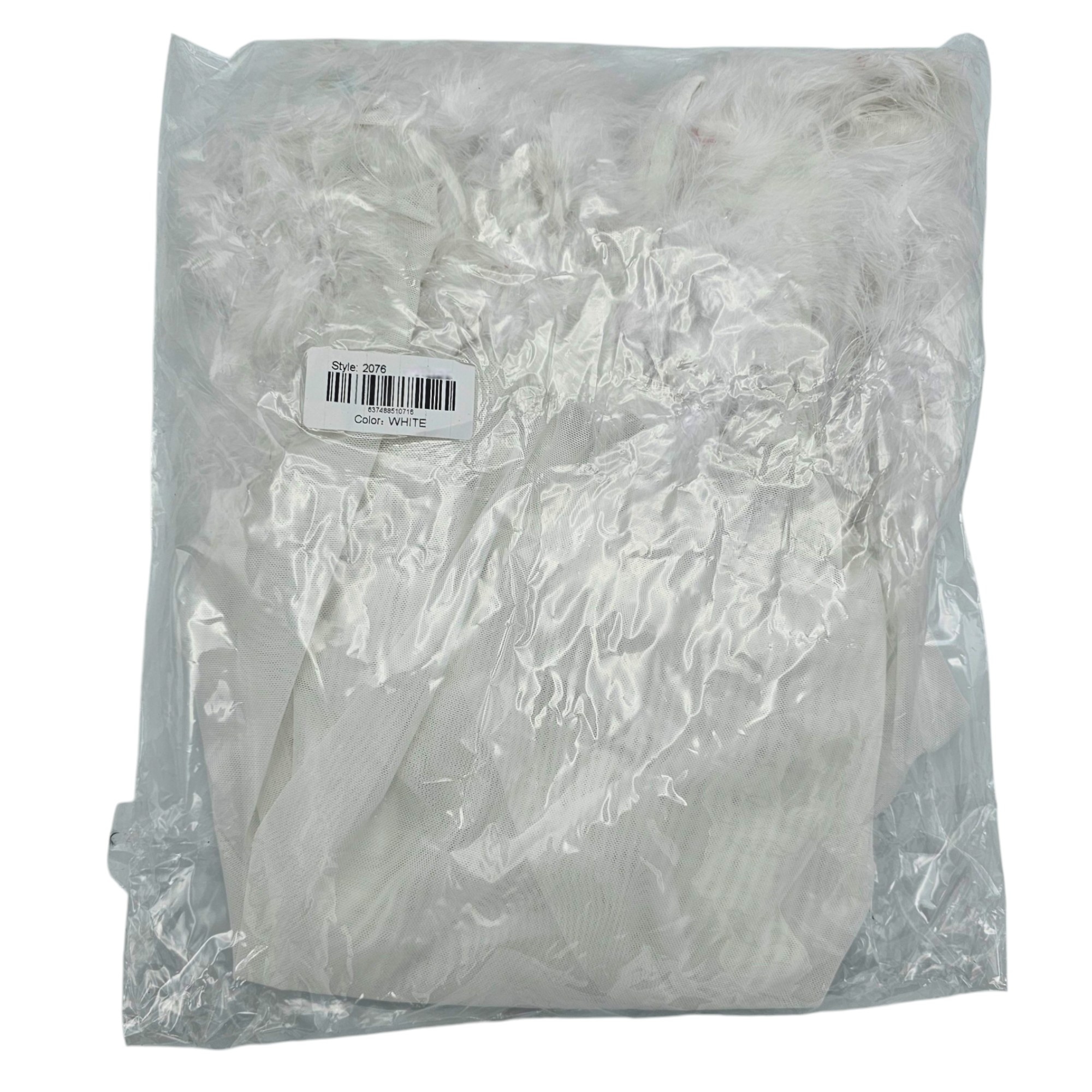 Farah Babydoll Set S/M – Luxuriöses Kunstfell & Mesh Weiß