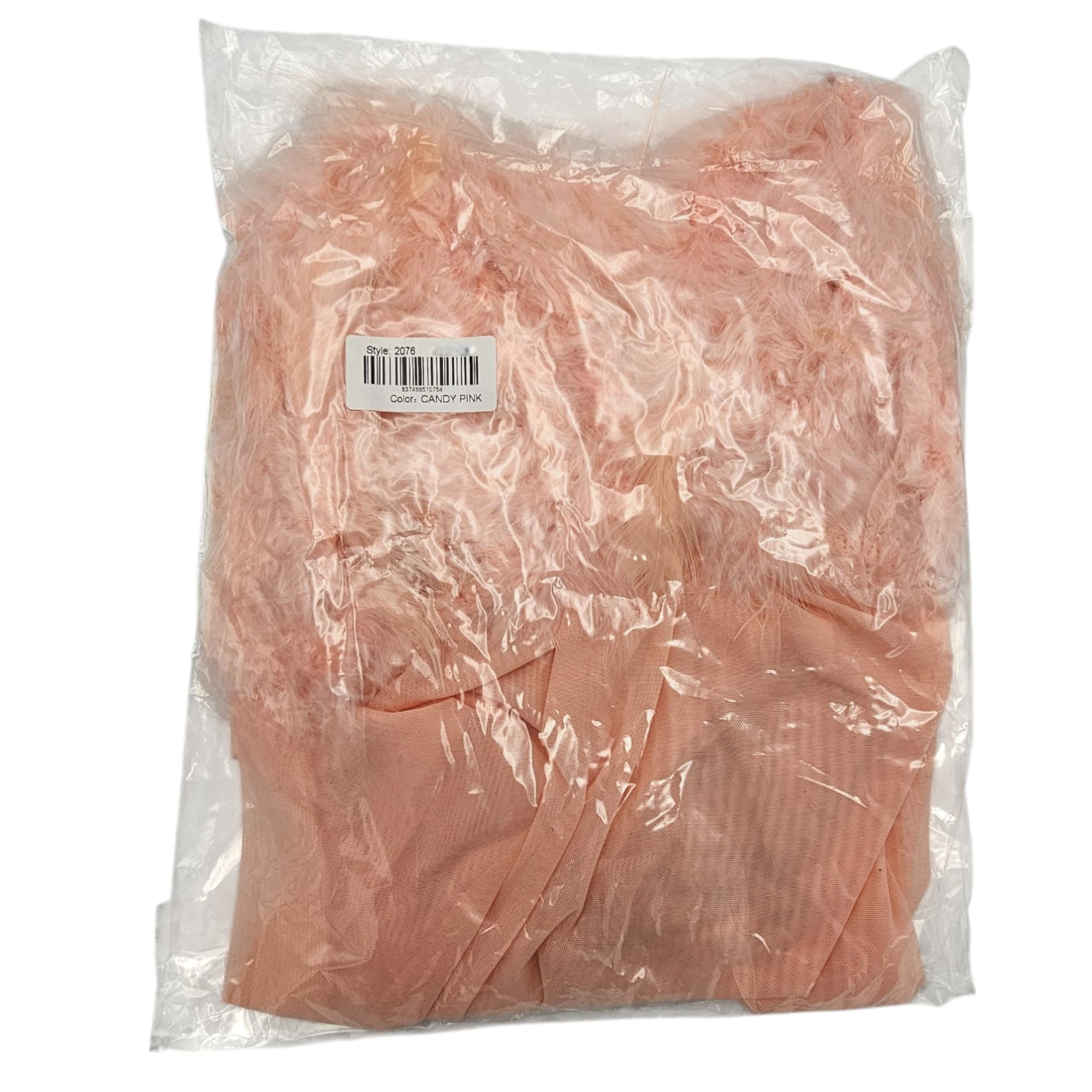 Farah Babydoll L/XL Rosa – Luxuriöser Kunstpelz & Verführung