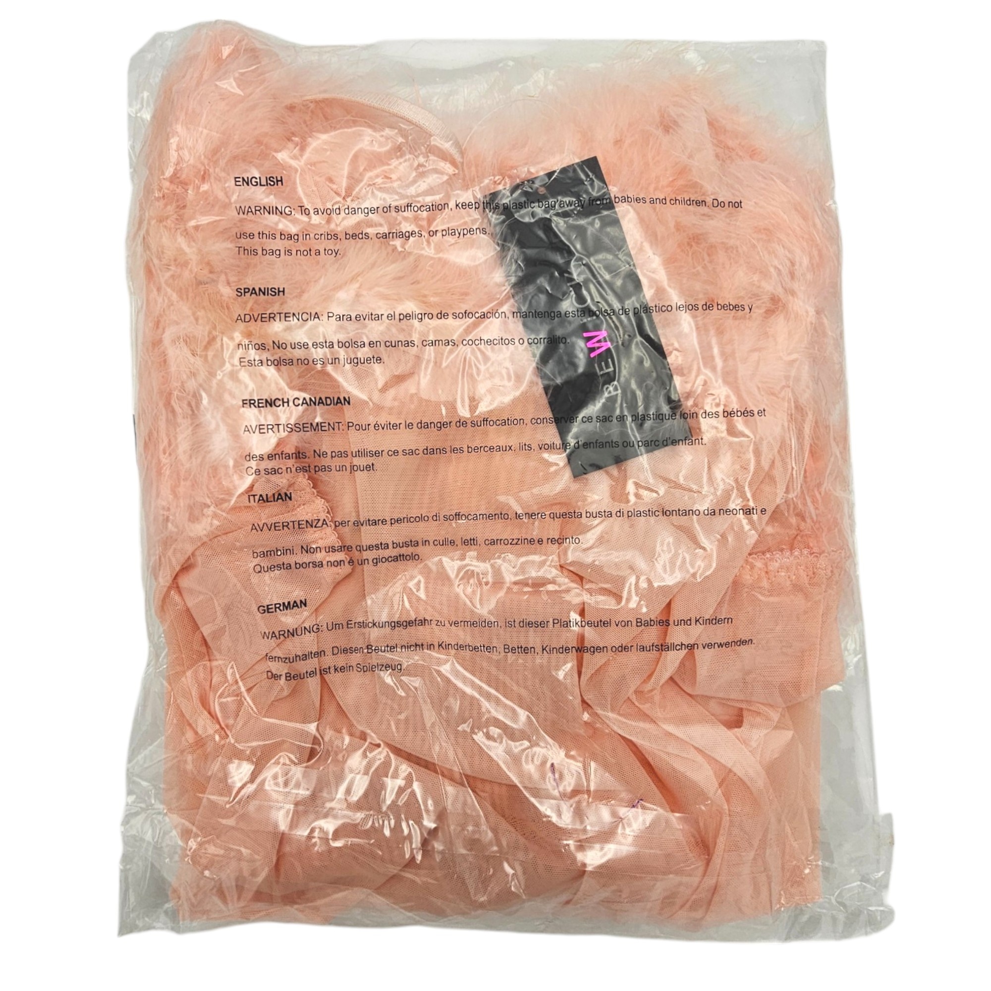 Farah Babydoll L/XL Pink – Luxurious Faux Fur & Seduction