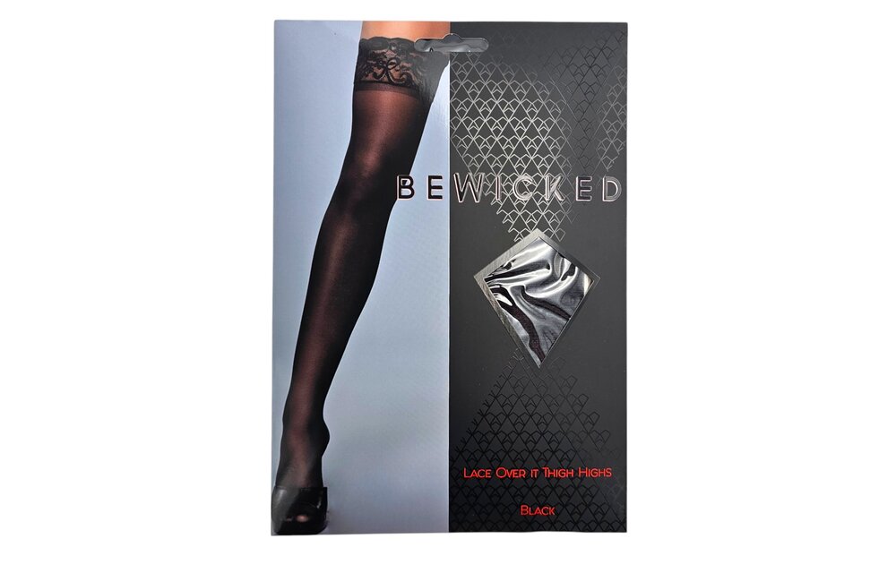 Black Lace Stockings Lace Over It – Elegant & Comfortable