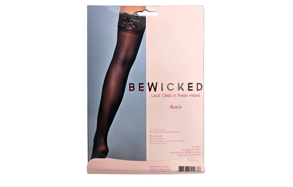 Schwarze Spitzenstrümpfe Lace Over It – Elegant und bequem