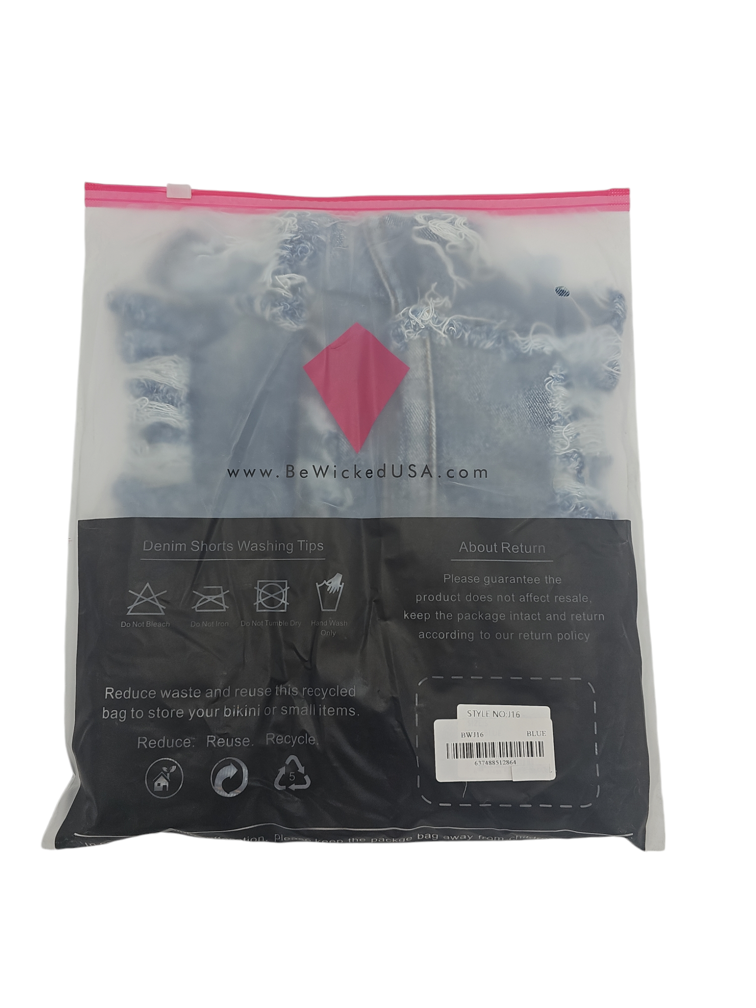 Curves For Days Denim Shorts – Ausgefallene Jeans mit hoher Taille Blau