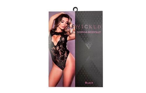Sophia Bodysuit Schwarz S – Elegante Spitze & verführerisches Design