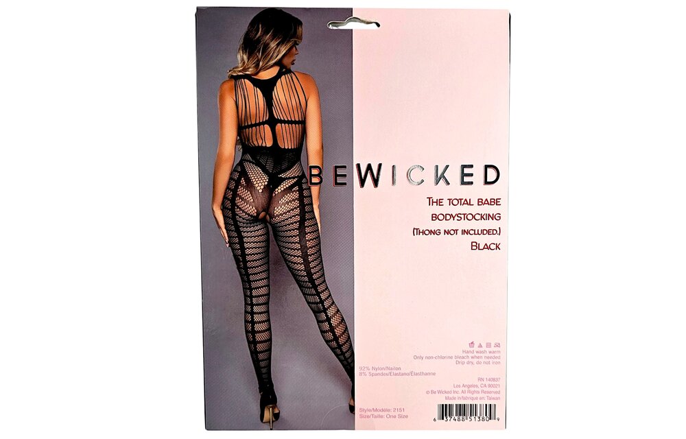The Total Babe Bodystocking Schwarz | Verführerisches & einzigartiges Design