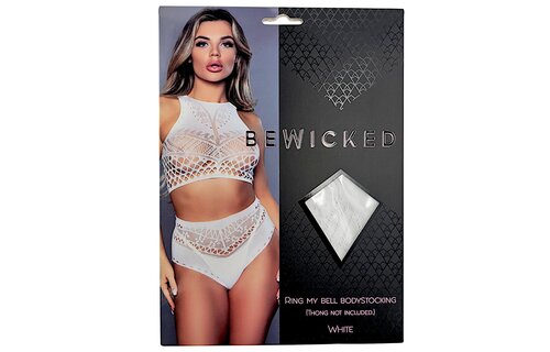 Ring My Bell Bodystocking Wit | Plus Size Elegantie & Stijl