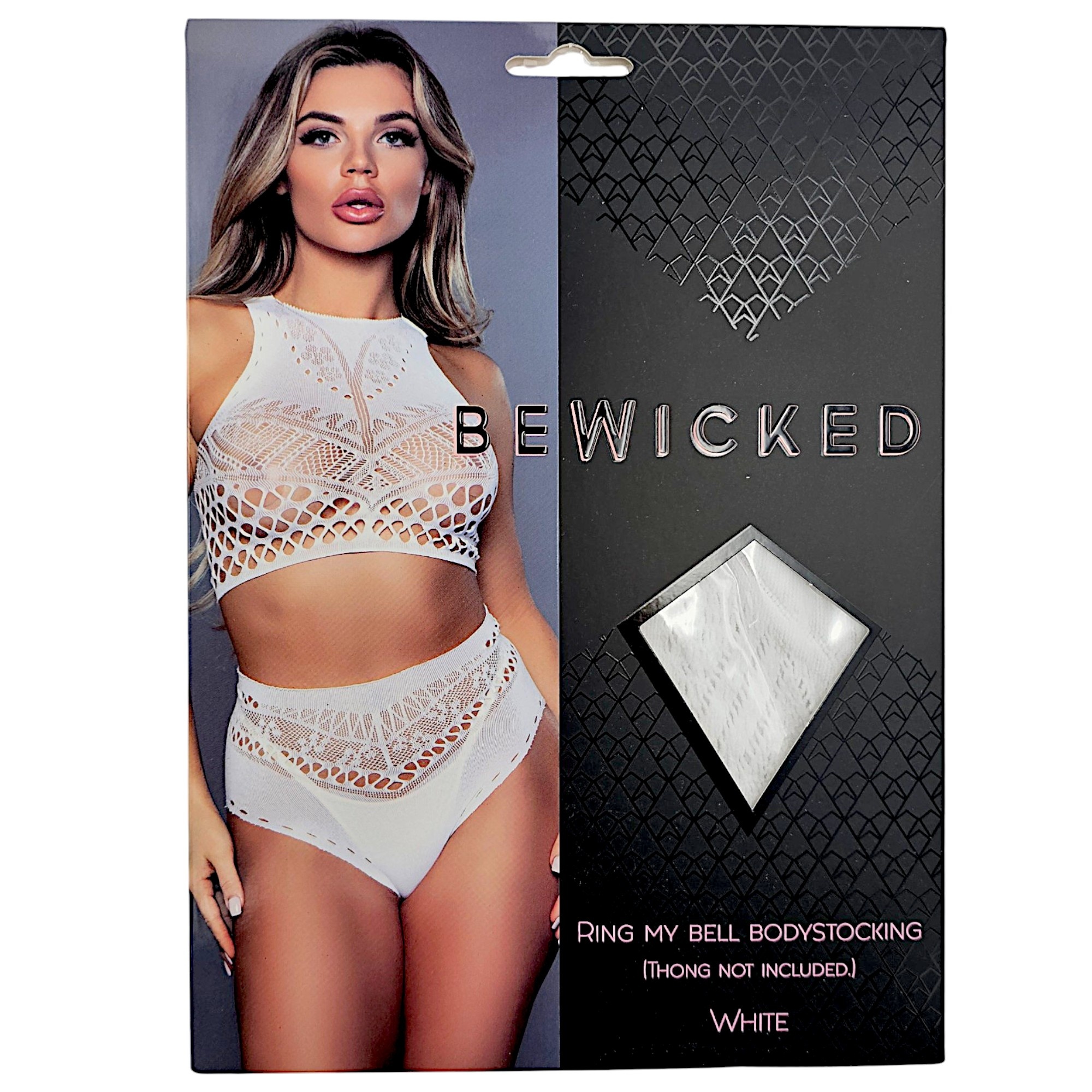 Ring My Bell Bodystocking White | Plus Size Elegance & Style