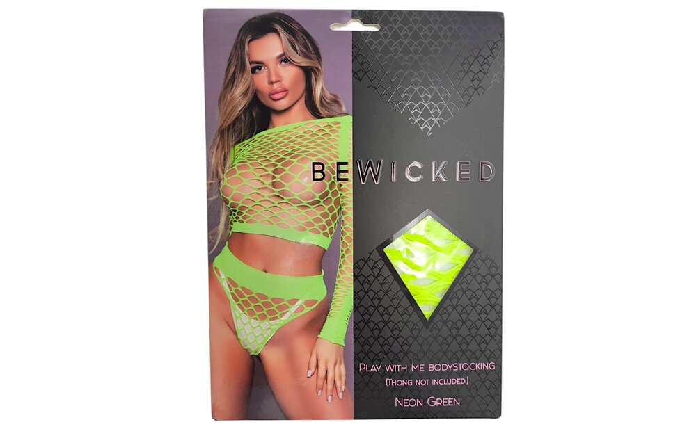 Play With Me Bodystocking Green – Elegant Fishnet Lingerie