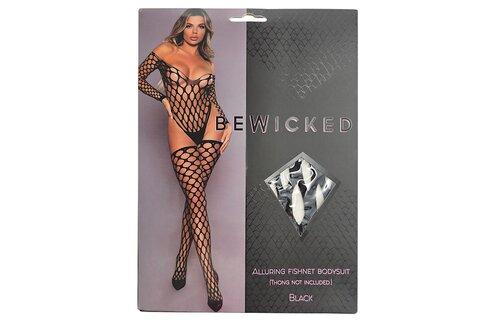Bewicked Fishnet Bodysuit & Stockings Set Black – Seductive