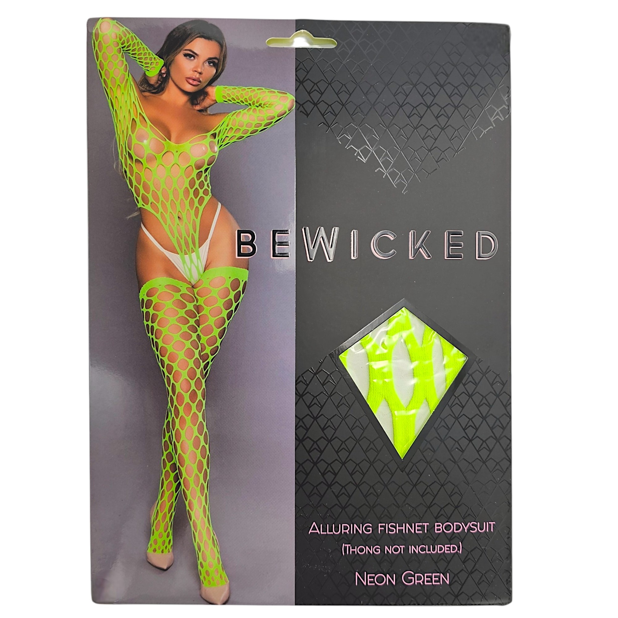 Fishnet Bodysuit & Stockings Green - Elegant & Seductive