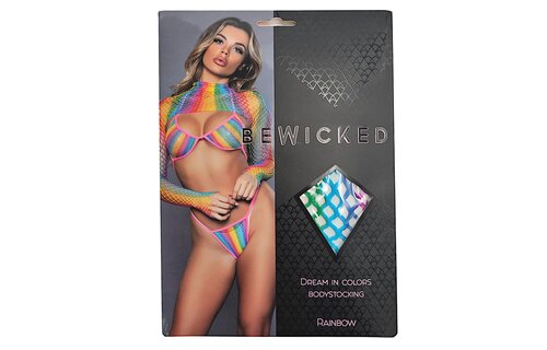 Dream In Colors Bodystocking – Playful 3-piece Lingerie Set