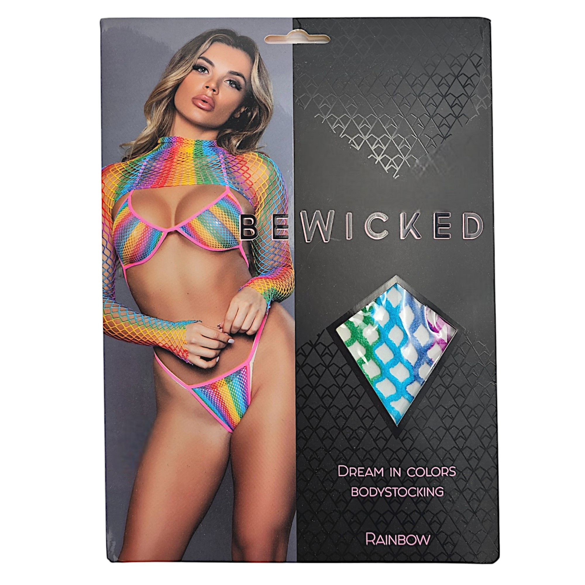 Dream In Colors Bodystocking – Playful 3-piece Lingerie Set