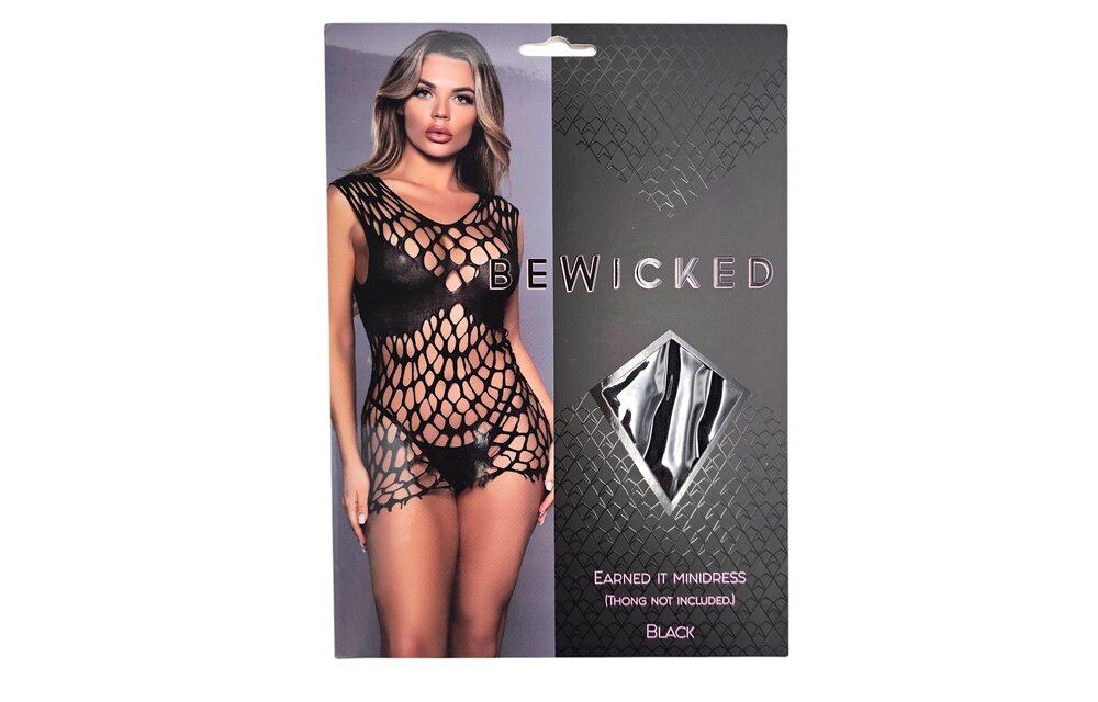 Earned It Mini Dress – Verführerisches schwarzes Minikleid | Be Wicked