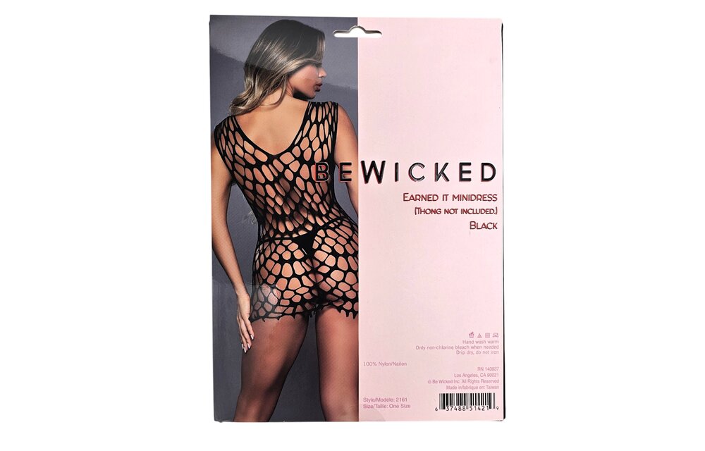 Earned It Mini Dress – Verführerisches schwarzes Minikleid | Be Wicked