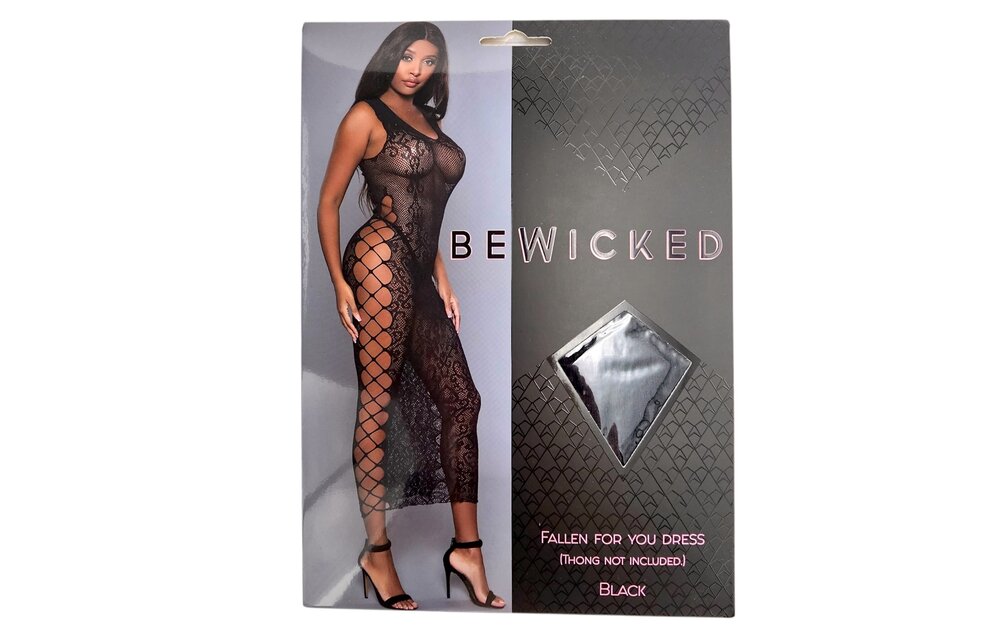Plus Size Black Bodycon Maxi Dress Fallen For You | Bewicked