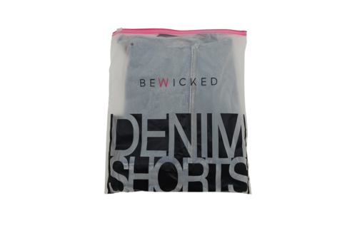 Tie Me Up Shorts Black/L - Sexy Denim Shorts With Lace-Up Fastening