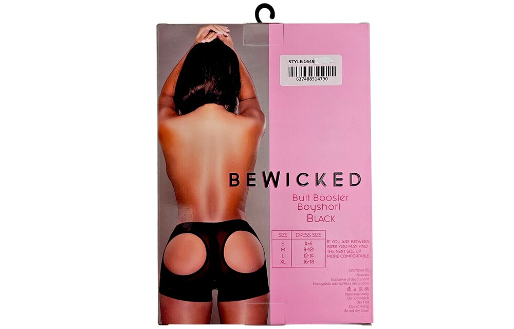 Butt Booster Boyshort Blk – Komfort & Form erhöht