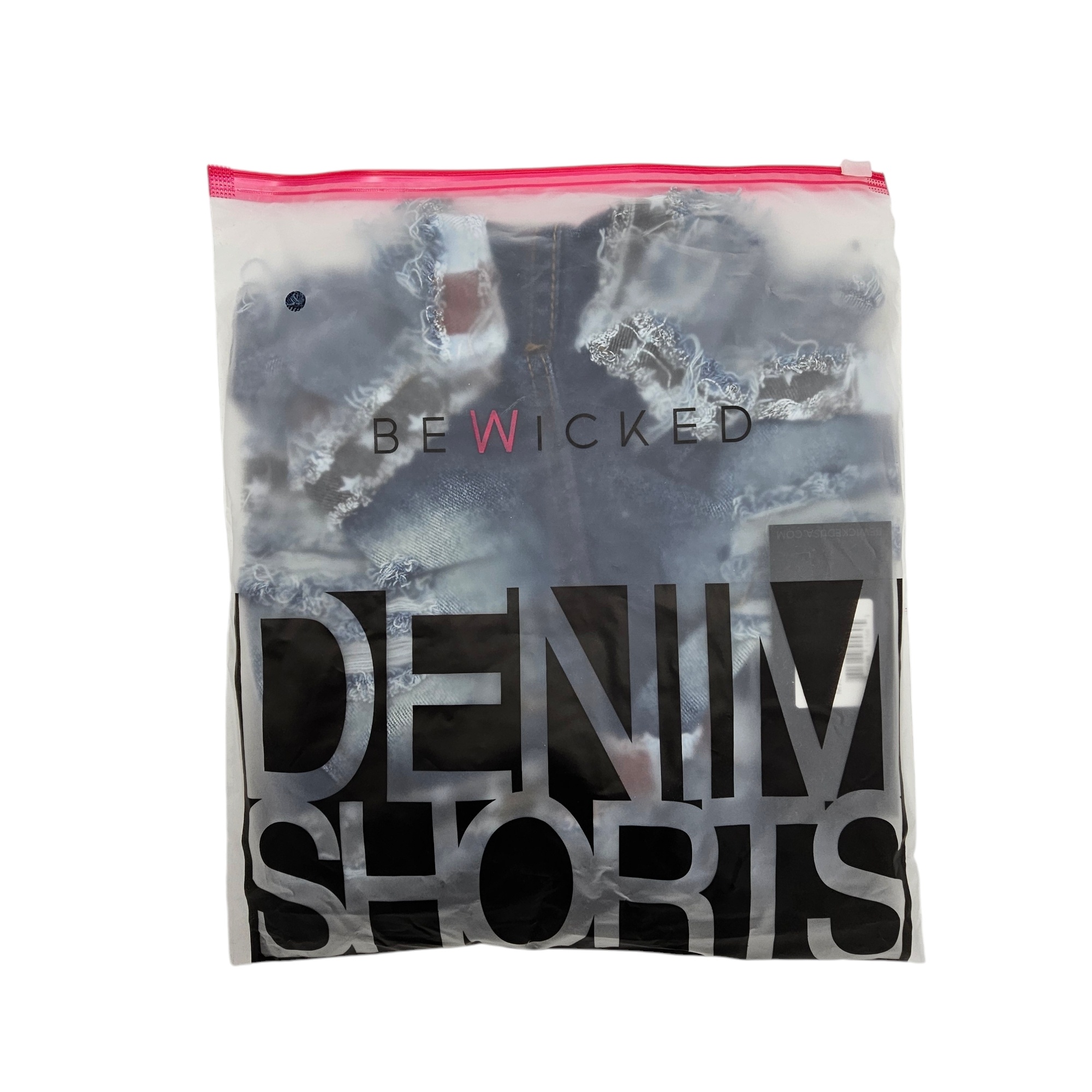 Slay It Shorts Bl/L - Trendy Lage Taille Shorts Blauw