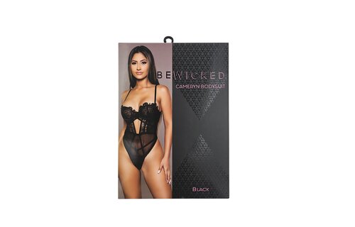 Lace Bodysuit Black Blk L | Elegant Lingerie Bewicked