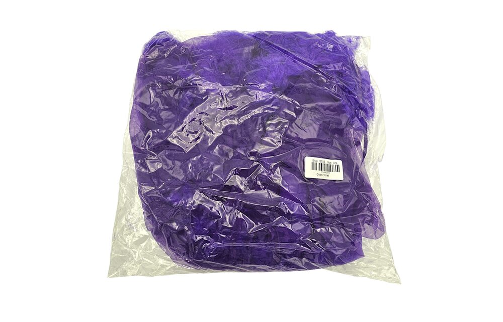 Chic kurzer Chiffon-Kimono in Lila mit Kunstfell | Bewicked