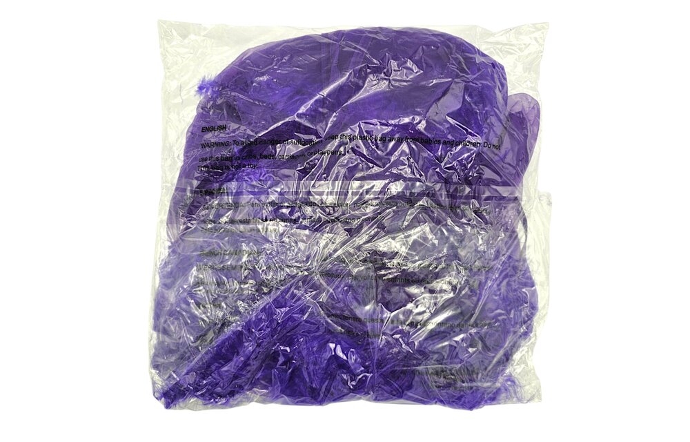 Chic Short Chiffon Kimono Purple With Faux Fur | Bewicked