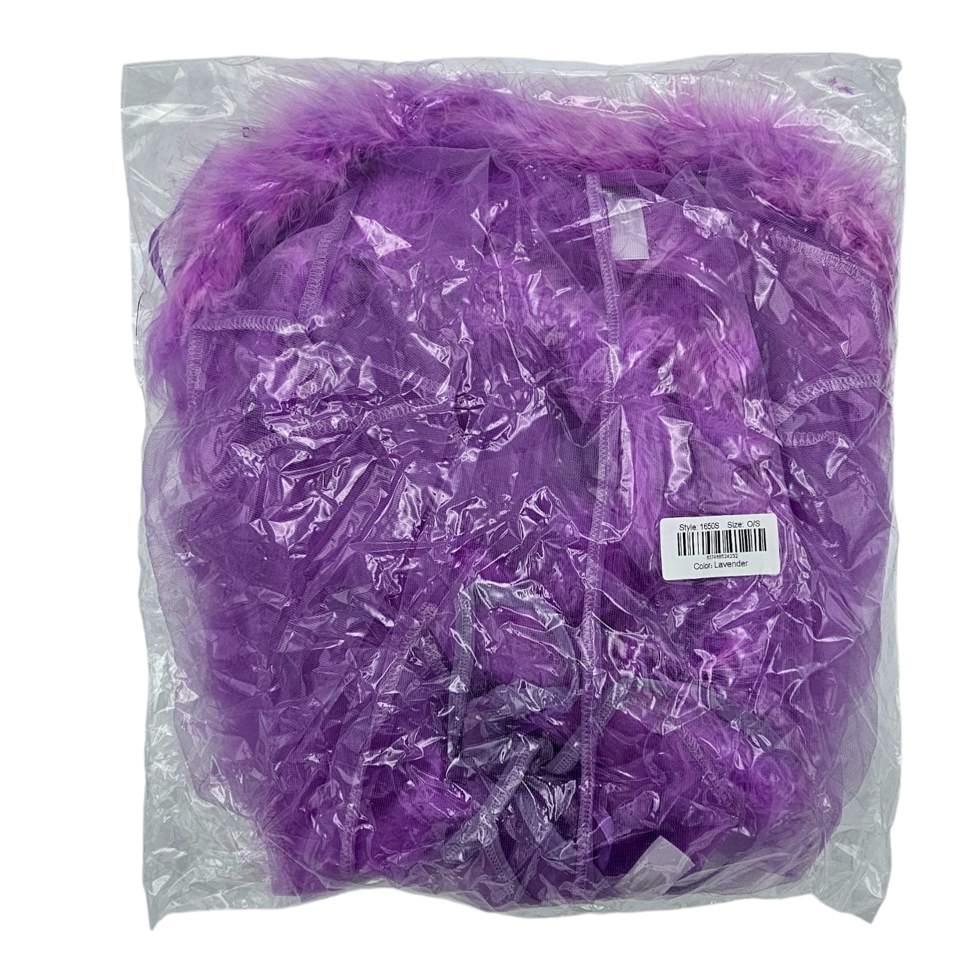 Chique Korte Chiffon Kimono Met Zachte Imitatiebont - Bewicked