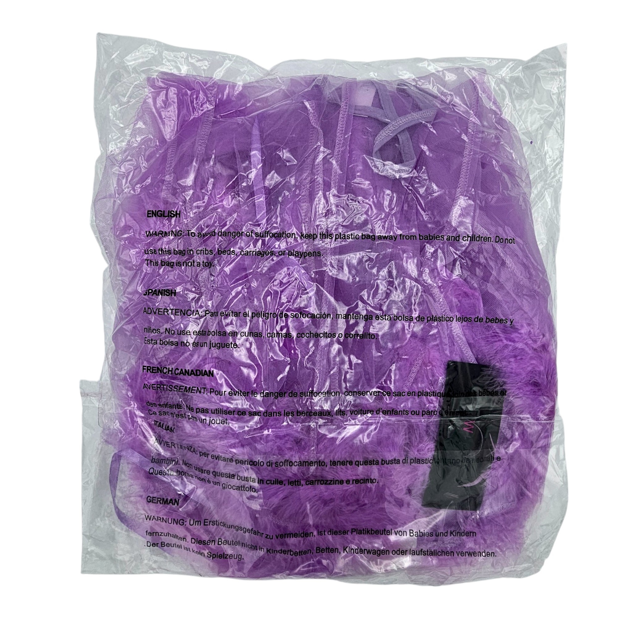 Chic kurzer Chiffon-Kimono mit weichem Kunstfell – Bewicked