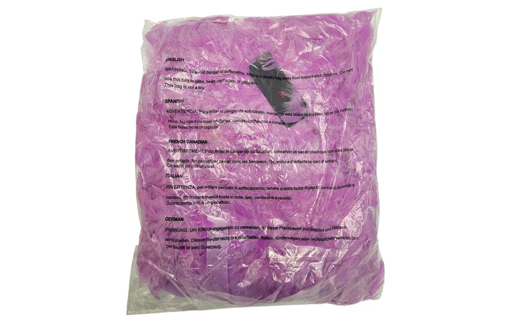 Lux Robe Lav – Short Chiffon Kimono With Feather Boa Lilla