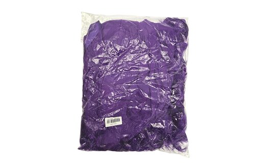 Lux Robe Vi / Os – Elegant Purple Chiffon Kimono With Feather Boa