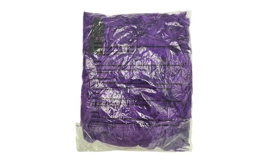 Lux Robe Vi / Os – Elegant Purple Chiffon Kimono With Feather Boa