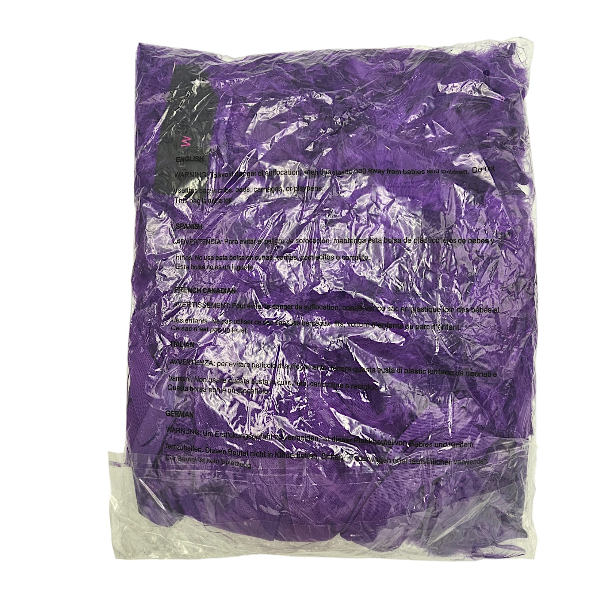 Lux Robe Vi / Os – Elegant Purple Chiffon Kimono With Feather Boa