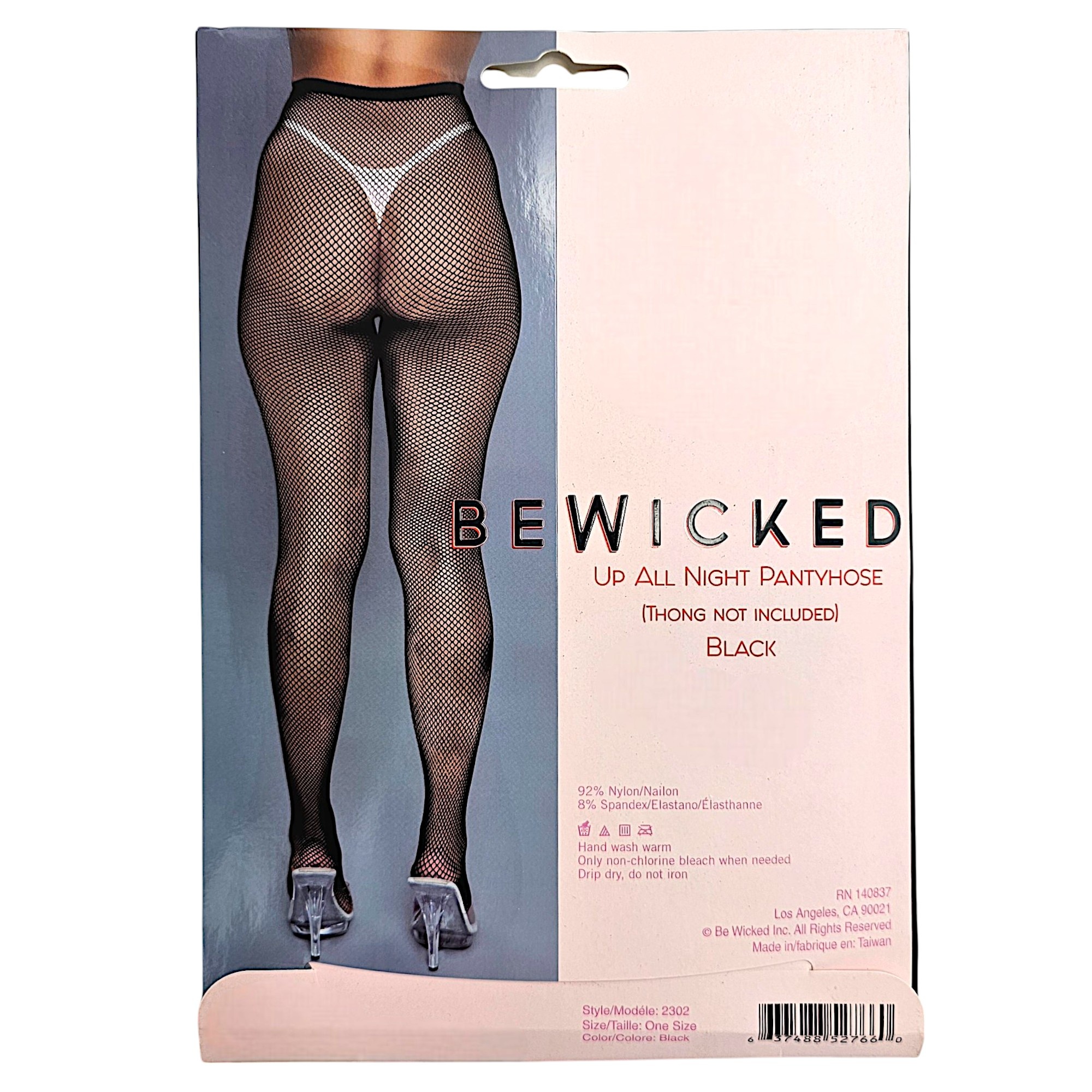 Mini Netpanty Zwart | Edgy & Chique | Bewicked Verpakking