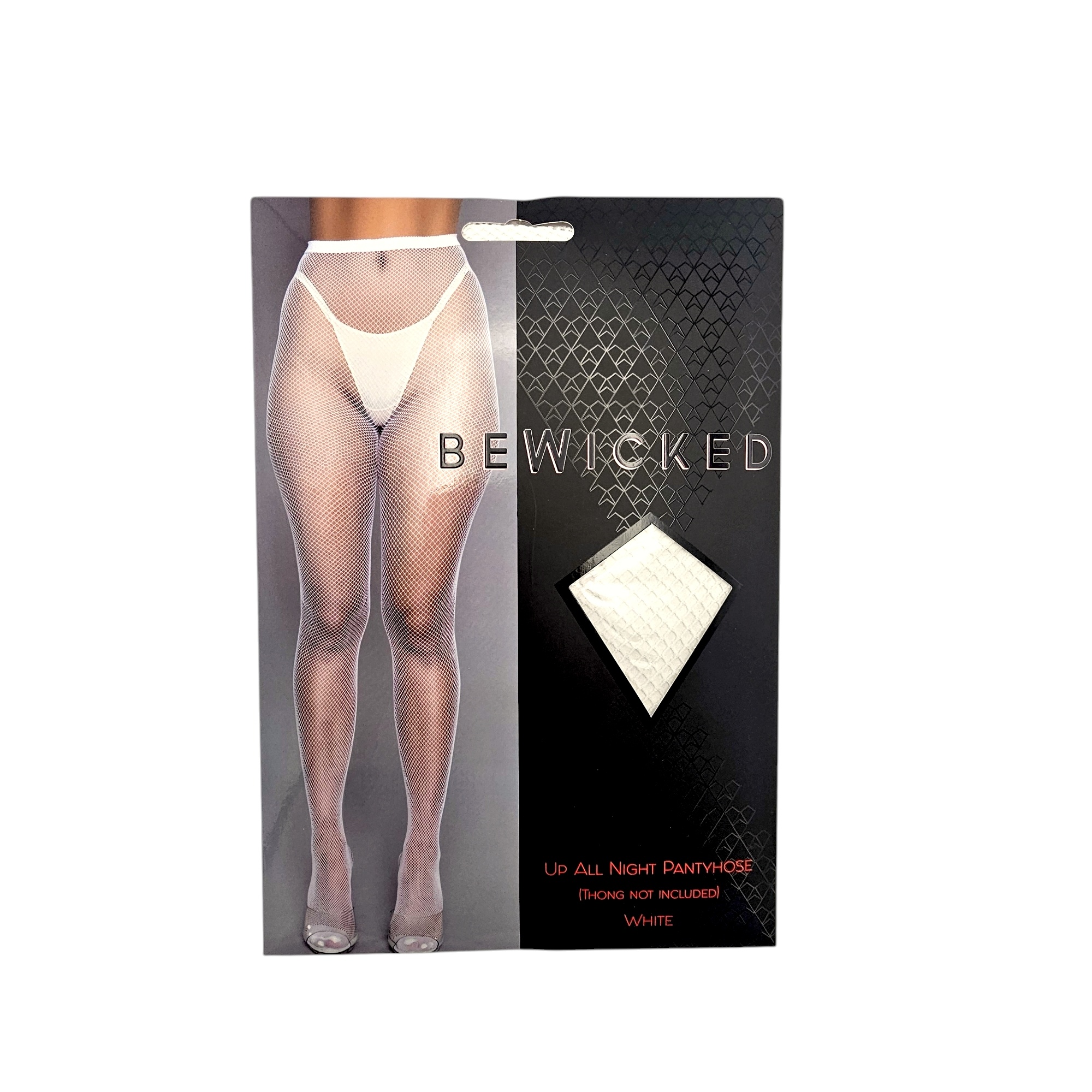 Up All Night Mini Fishnet Tights White - Stylish & Edgy | Bewicked
