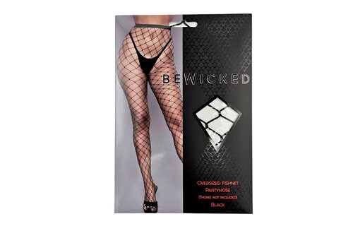 Oversized Black Fishnet Tights | Bold & Cool | Bewicked