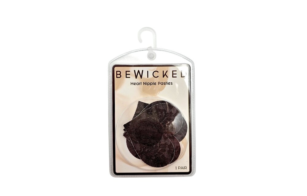 Heart-shaped Nipple Pasties TAN | Lace & Self-adhesive | 3 Pairs