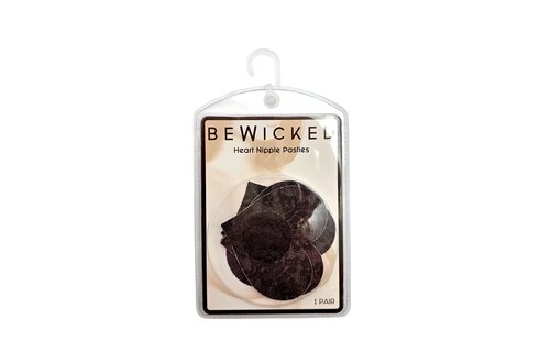 Herzförmige Nippelpasties TAN | Spitze & selbstklebend | 3 Paar