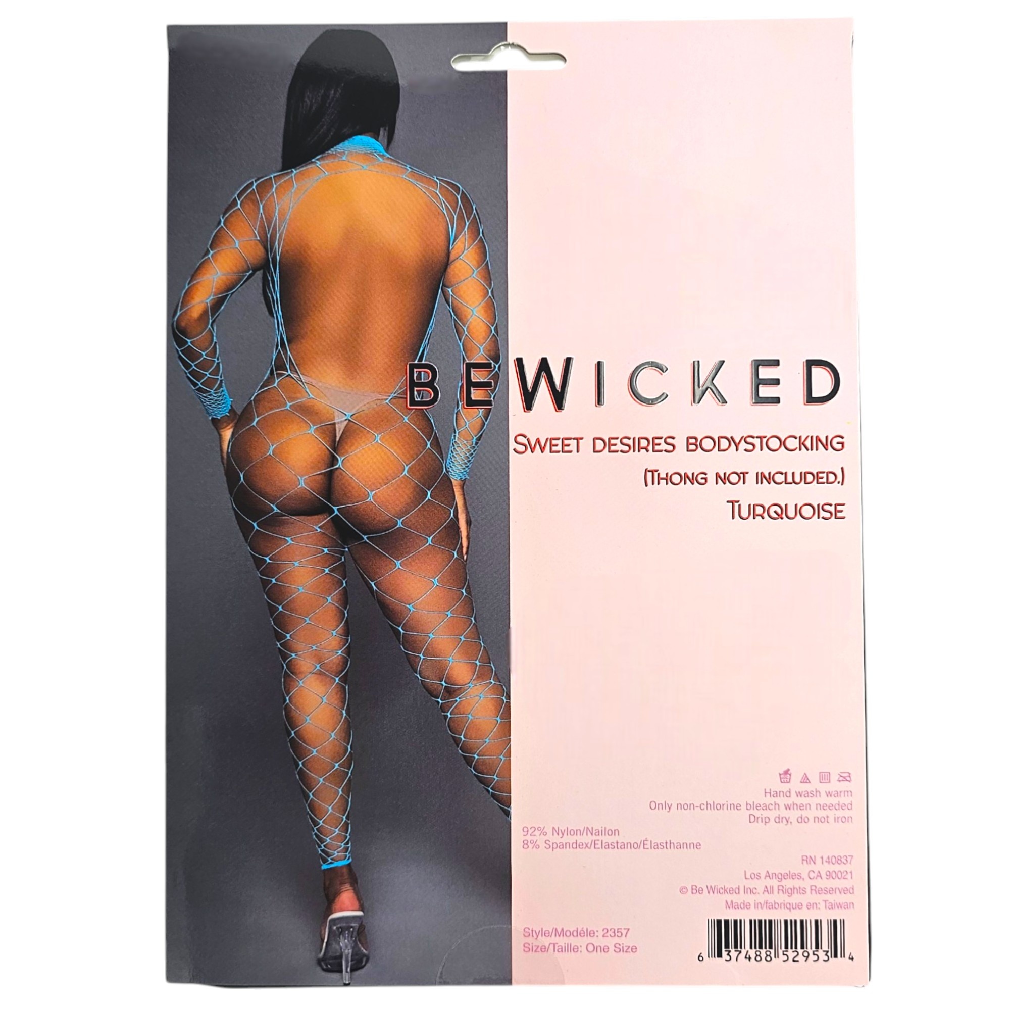Sweet Desires Bodystocking Tur | Verleidelijke Visnetset Os