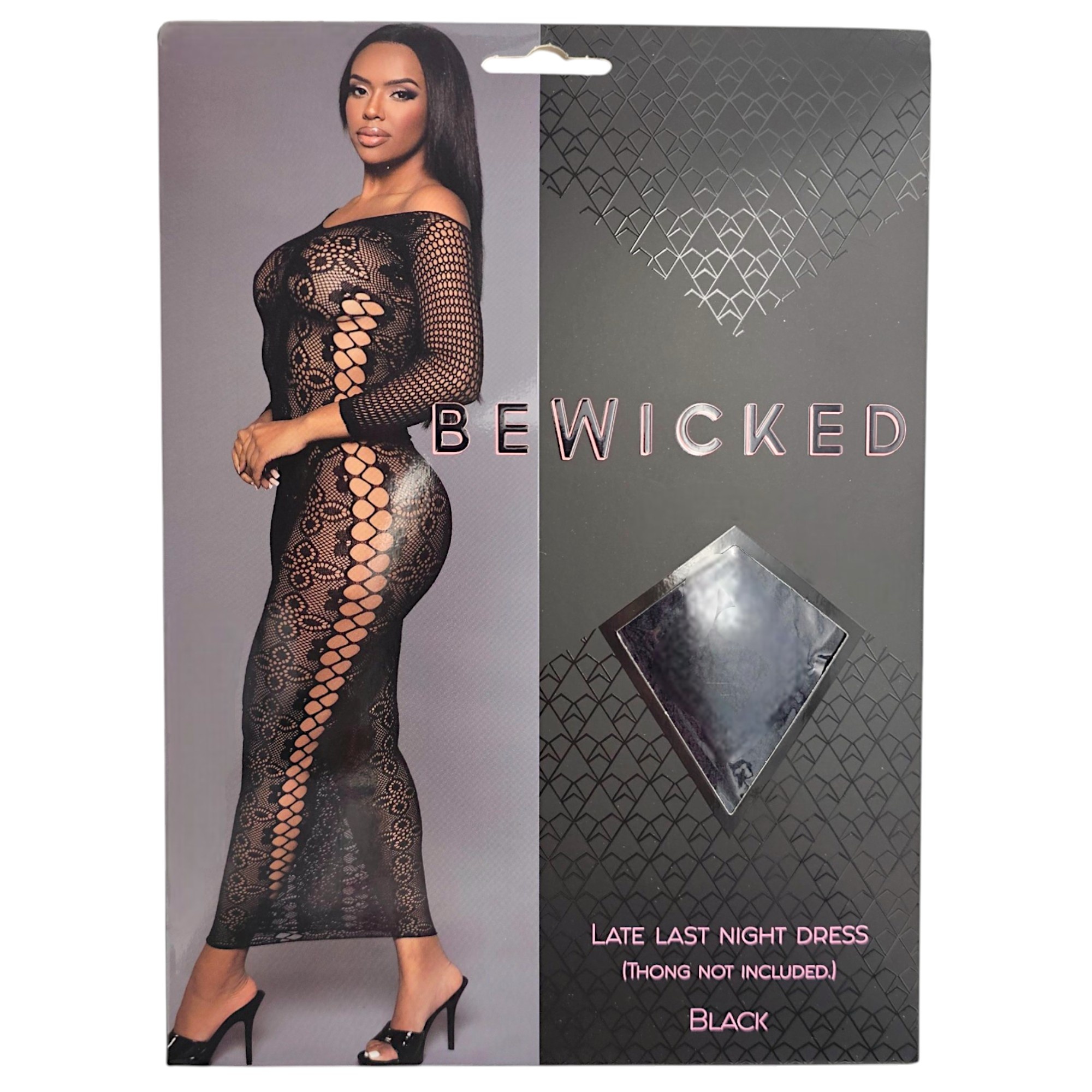 Late Last Night Dress Black - Elegant Off-Shoulder Dress