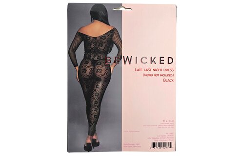 Late Last Night Dress Black - Elegant Off-Shoulder Dress