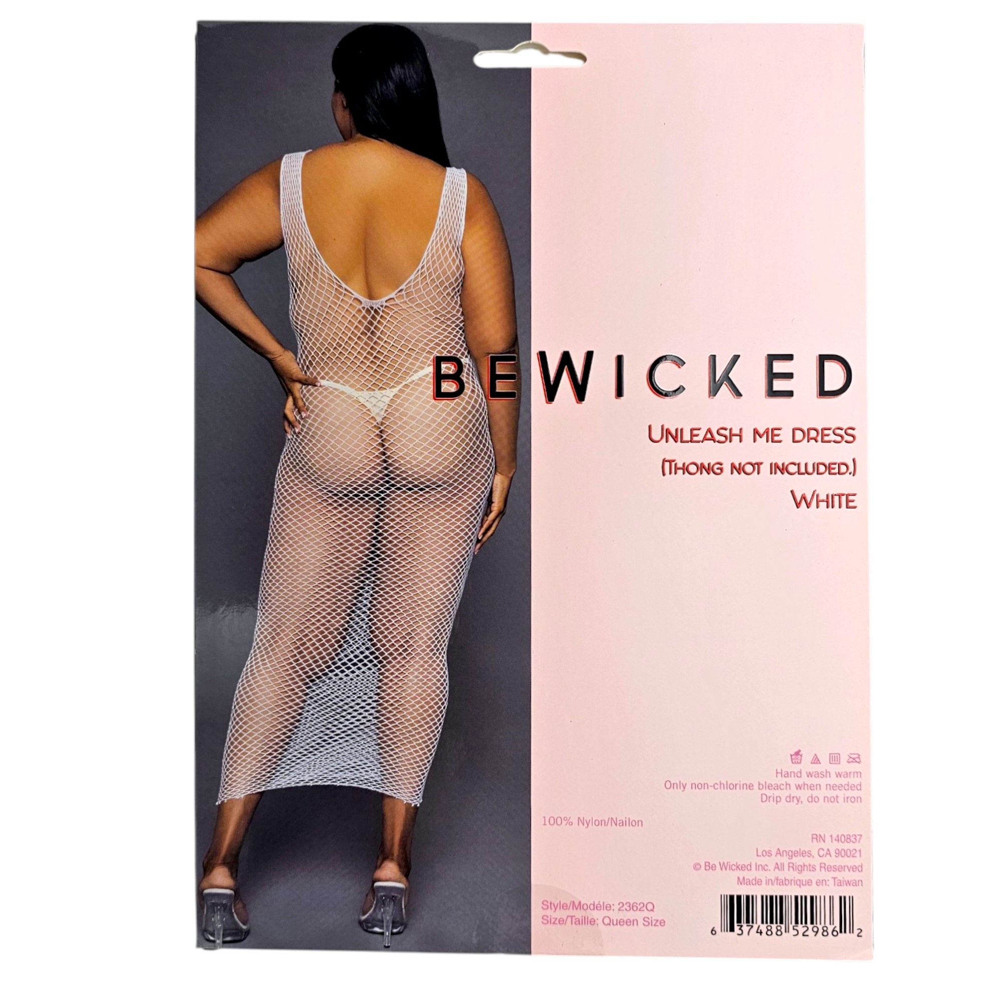 Unleash Me Dress White - Sexy Fishnet Maxi Bodycon Dress