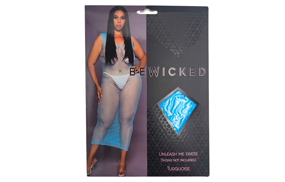 Sexy Fischnetz Unleash Me Maxi Bodycon Kleid Türkis | Bewicked