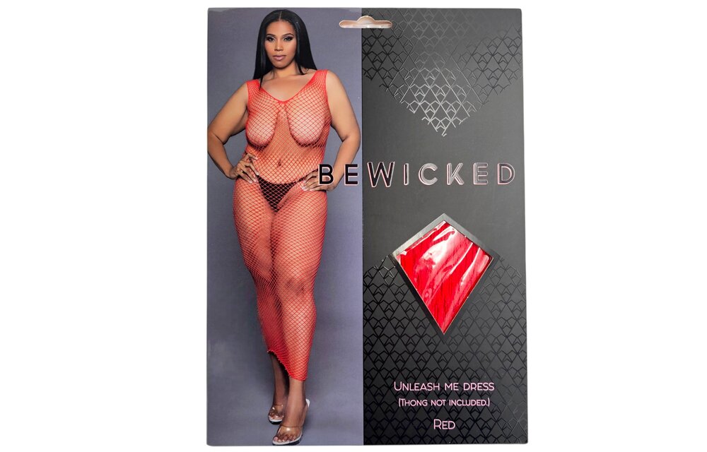 Unleash Me Dress Red – Sexy Fishnet Maxi Bodycon Dress